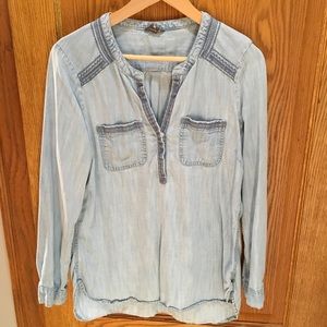 Denim button up with extra detail